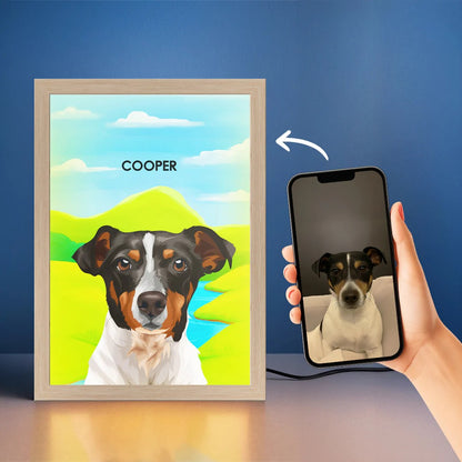 Custom LED Pet Portrait