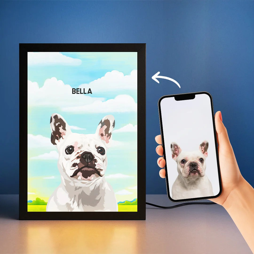 Custom LED Pet Portrait