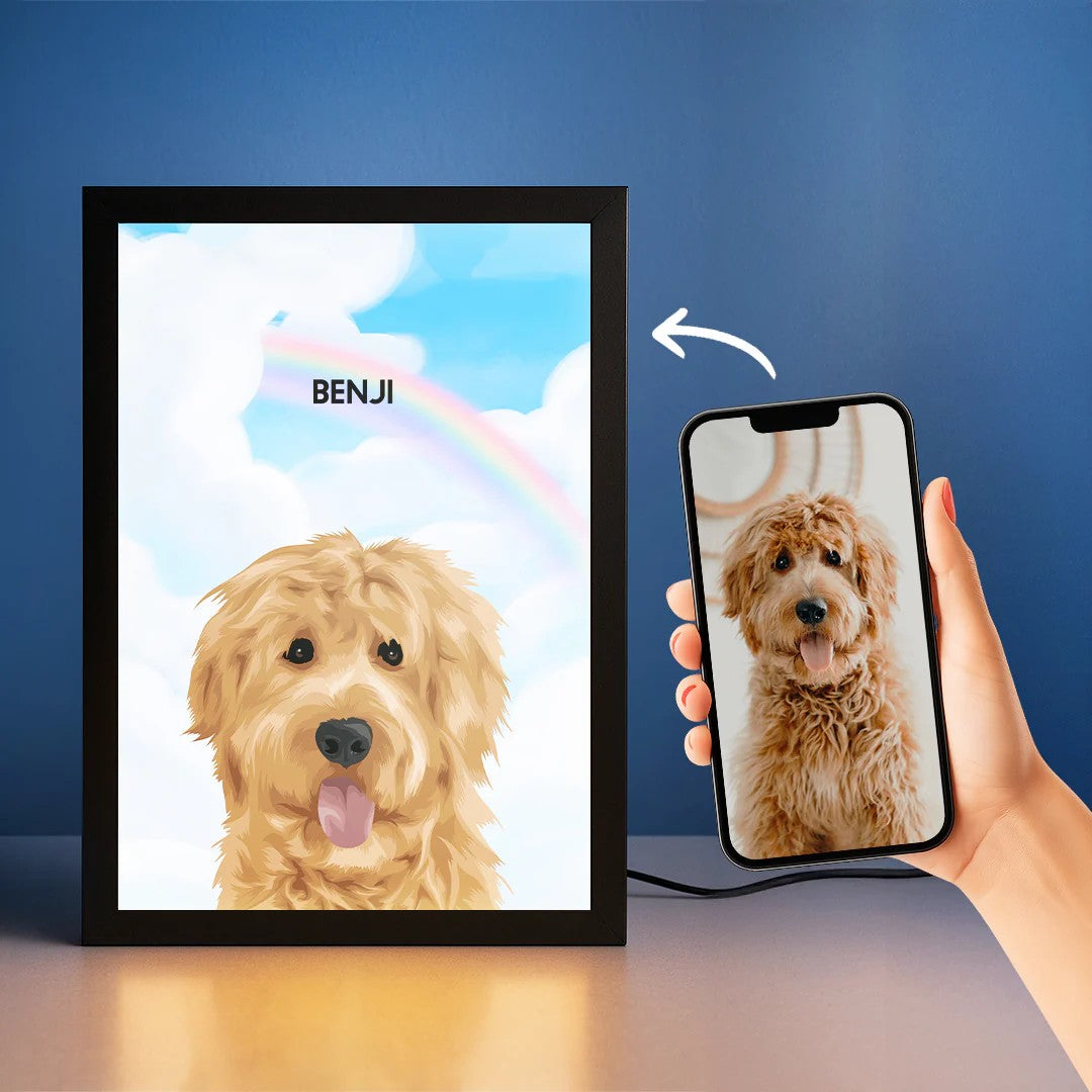 Custom LED Pet Portrait