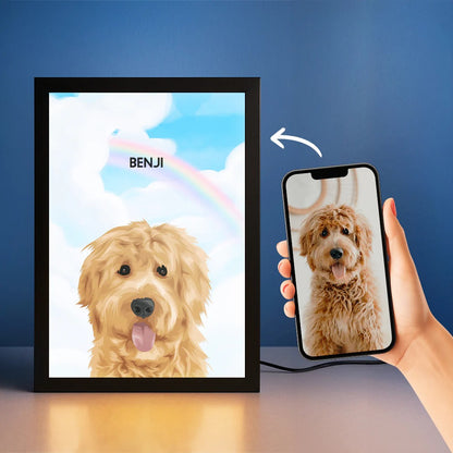 Custom LED Pet Portrait