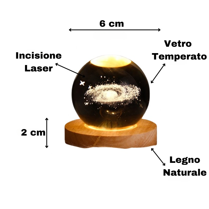 Dimensioni lampada luminosa