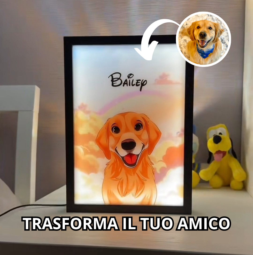 Ritratto LED del tuo Animale Domestico